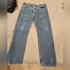 Wrangler Classic Blue Men's Jeans 38x32 Regular Fit